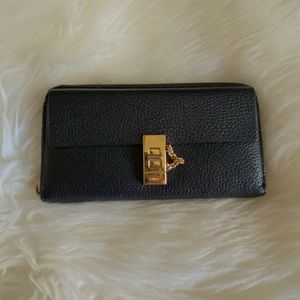 Chloe Drew Long Zipped Wallet - Black